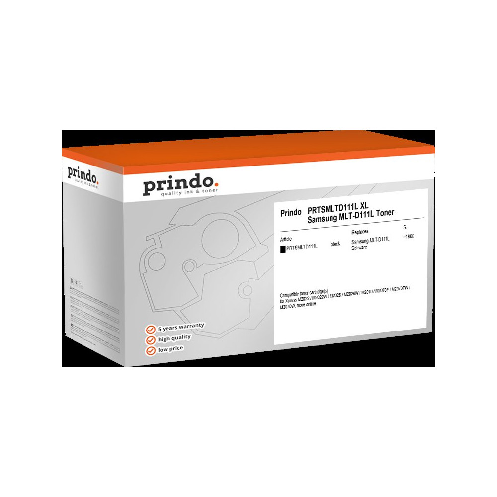 Prindo Classic XL nero toner