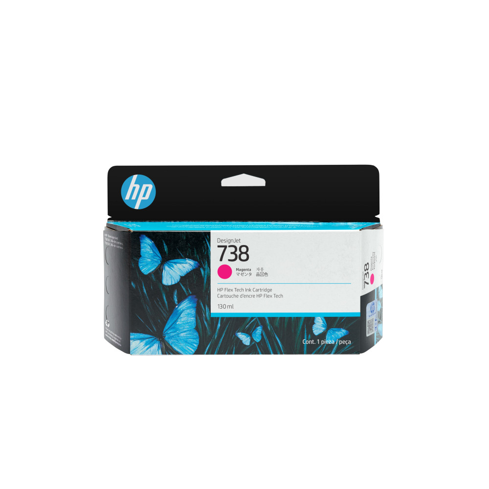HP Cartuccia di inchiostro magenta DesignJet 738 da 130 ml