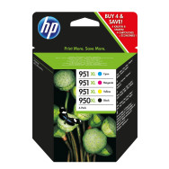 HP 950XL High Yield Black/951XL High Yield Cyan/Magenta/Yellow 4-pack Original Ink Cartridges cartuccia d'inchiostro 4 pz Origin