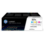 HP Confezione da 3 cartucce toner ciano/magenta/giallo originale ad alta capacità LaserJet 201X