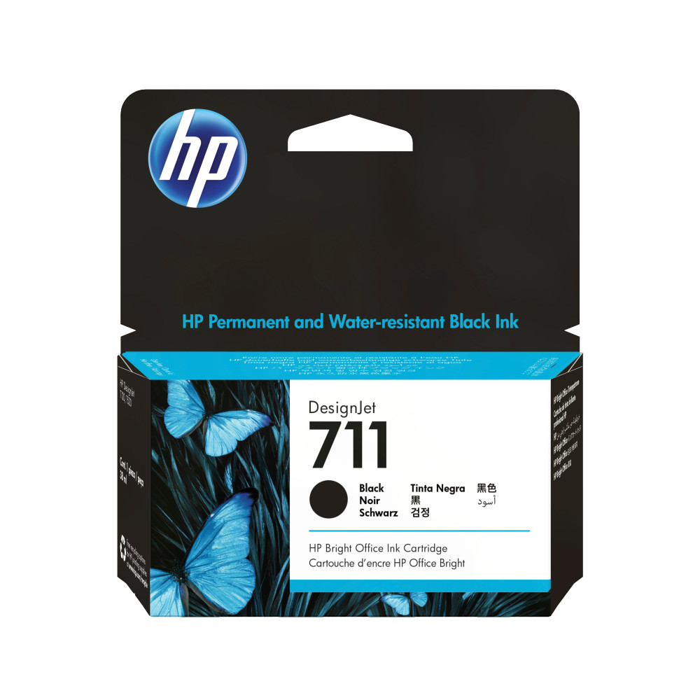 HP Cartuccia inchiostro nero DesignJet 711, 38 ml