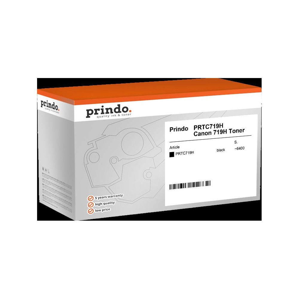 compatibile con Canon 719H  Prindo Classic XL nero toner