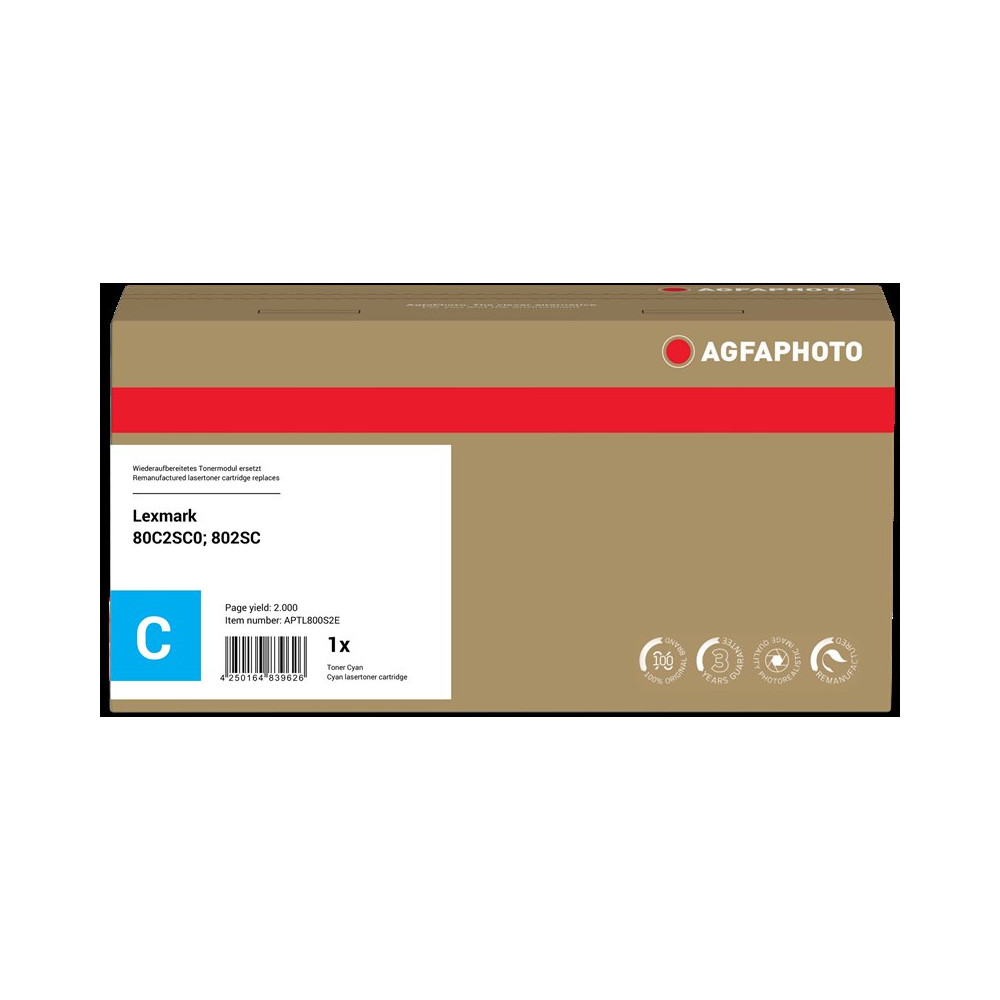 Agfa Photo APTL800S2E ciano toner