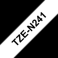 Brother TZe-N241 Nastro Nero su bianco