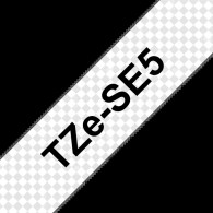 Brother TZe-SE5 Nastro Nero su bianco