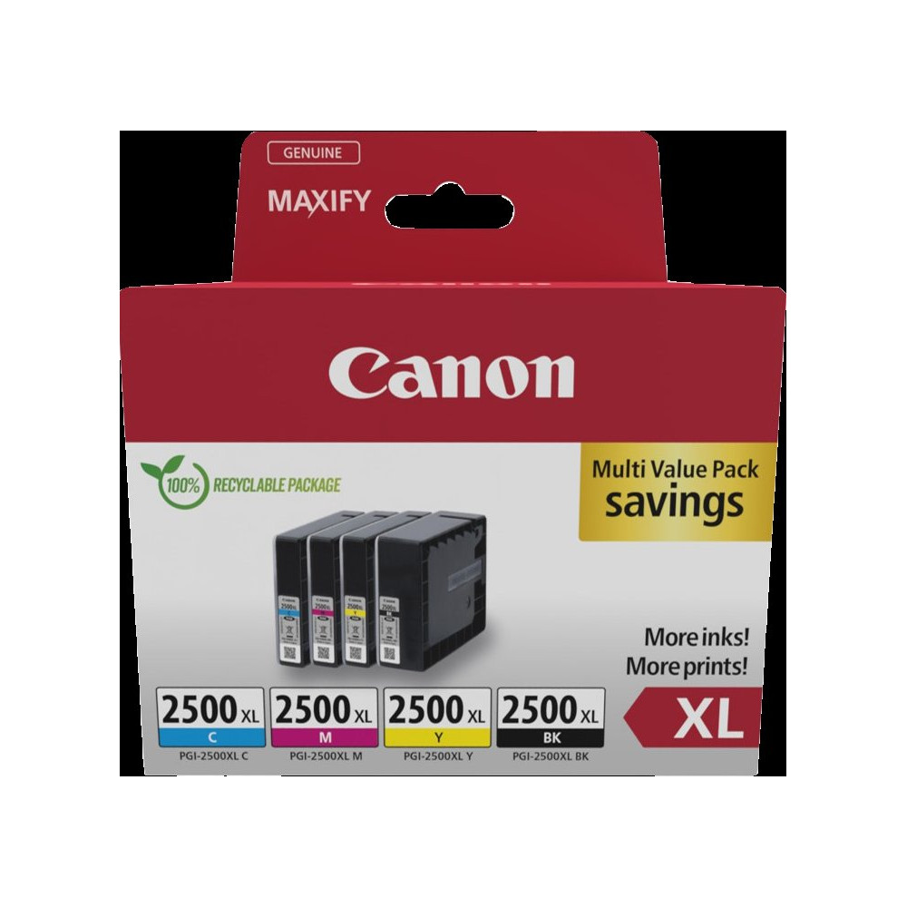 Canon PGI-2500 XL Multipack nero / ciano / magenta / giallo (9254B010)