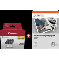 Canon PGI-35BK 3er MCVP nero / Bianco Value Pack (+ Prindo Universal Papier 500 Blatt)