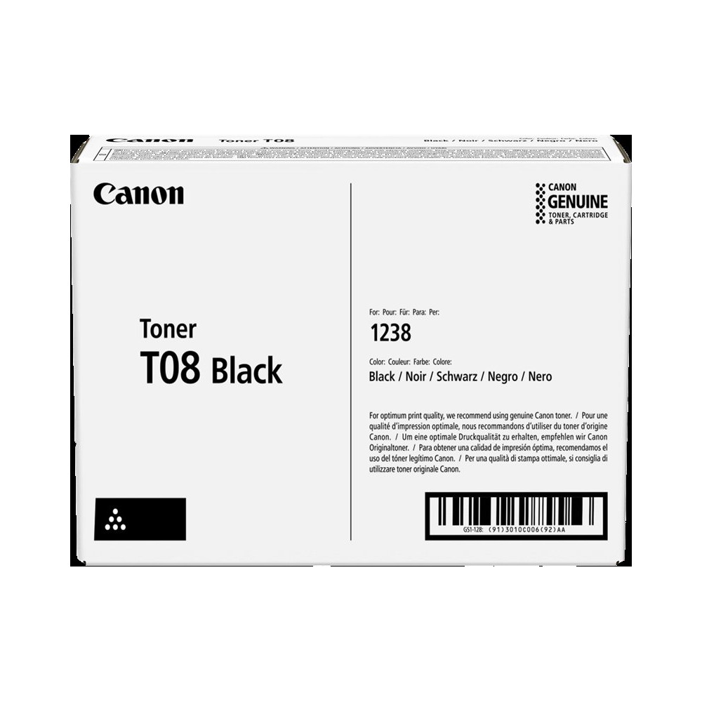 Canon T08 nero toner (3010C006)
