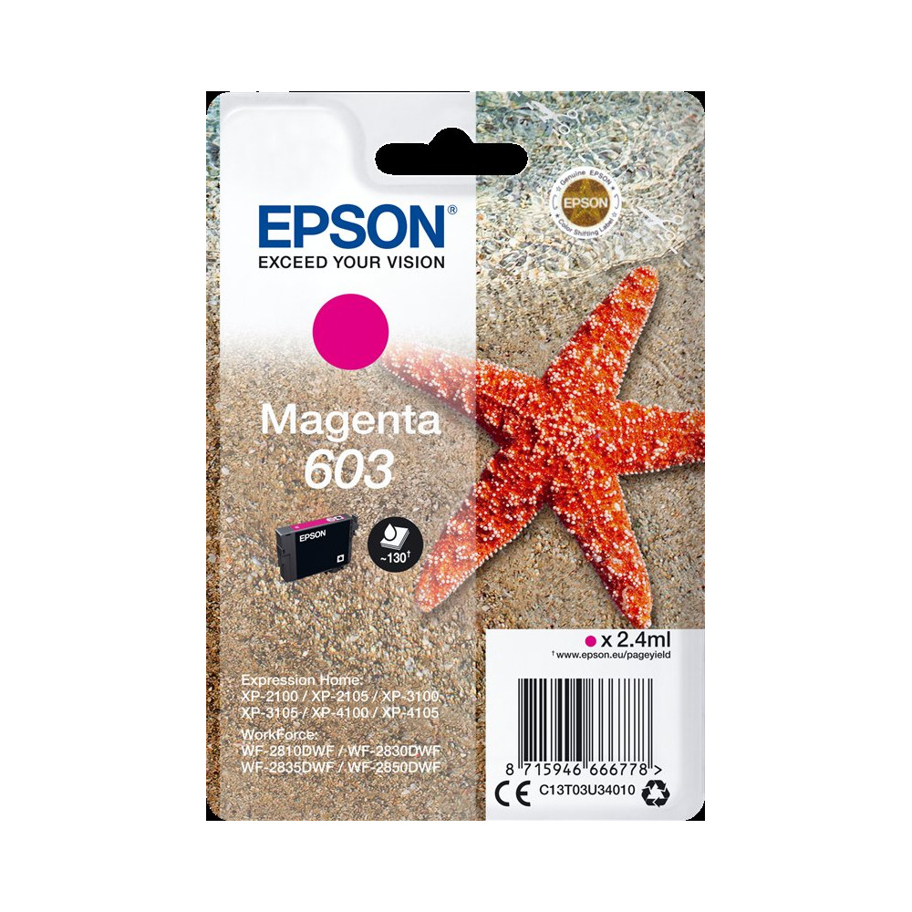 Epson 603 magenta Cartuccia d'inchiostro (C13T03U34010)