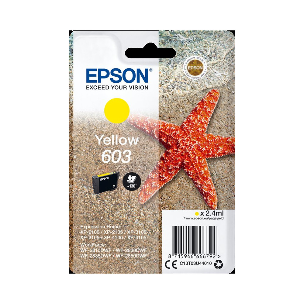 Epson 603 giallo Cartuccia d'inchiostro (C13T03U44010)