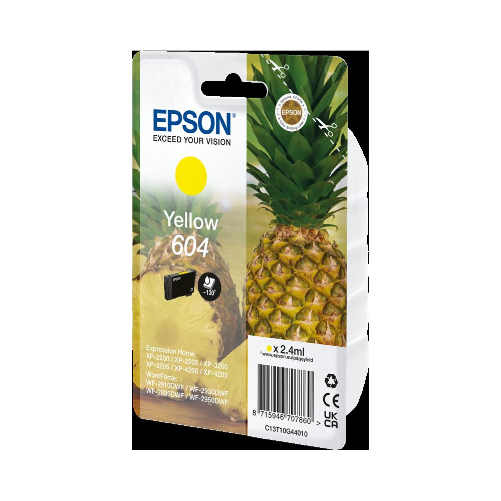 Epson 604 giallo Cartuccia d'inchiostro (C13T10G44010)