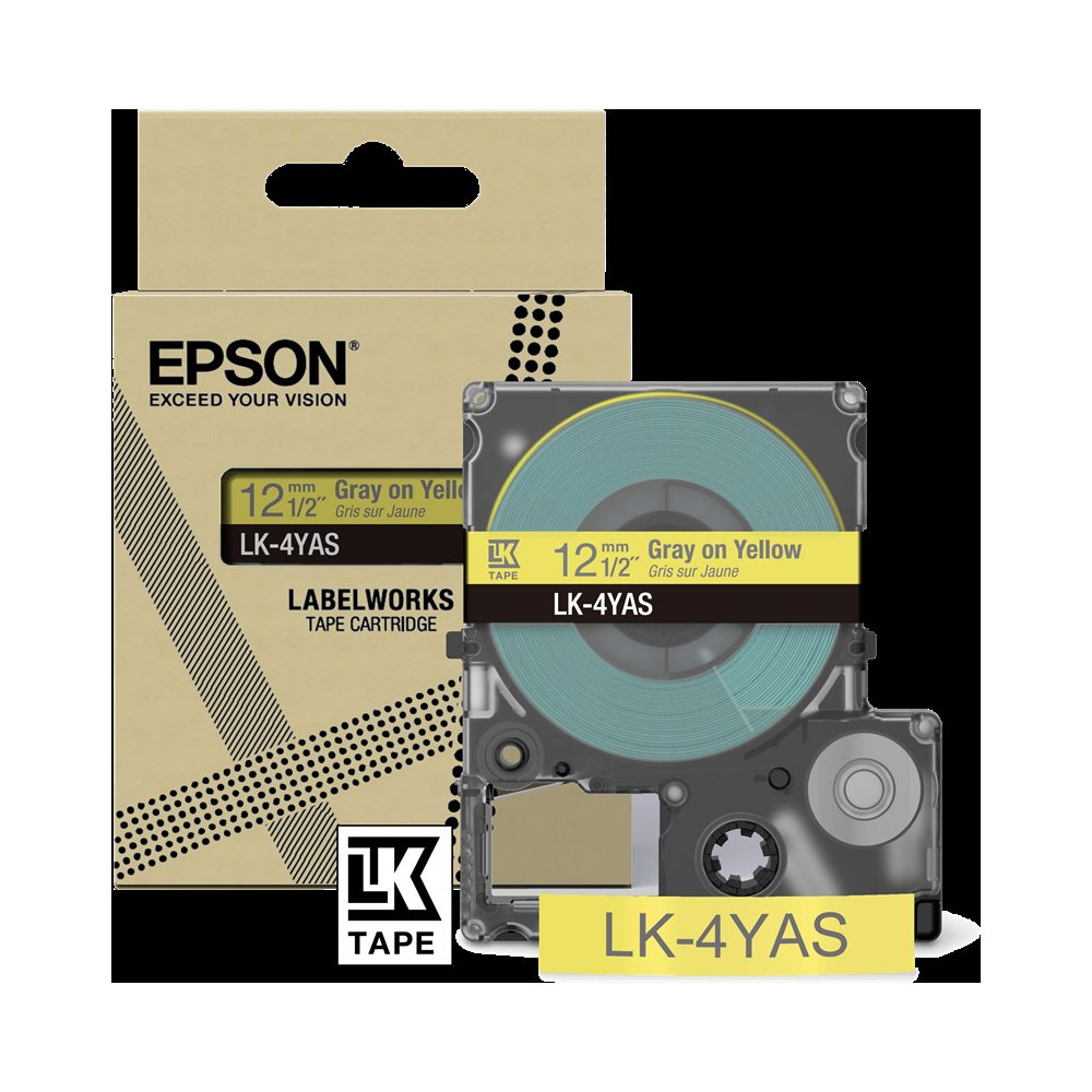 Epson LK-4YAS Nastro Grigiosugiallo