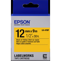 Epson LK-4YBP Nastro Nero su giallo