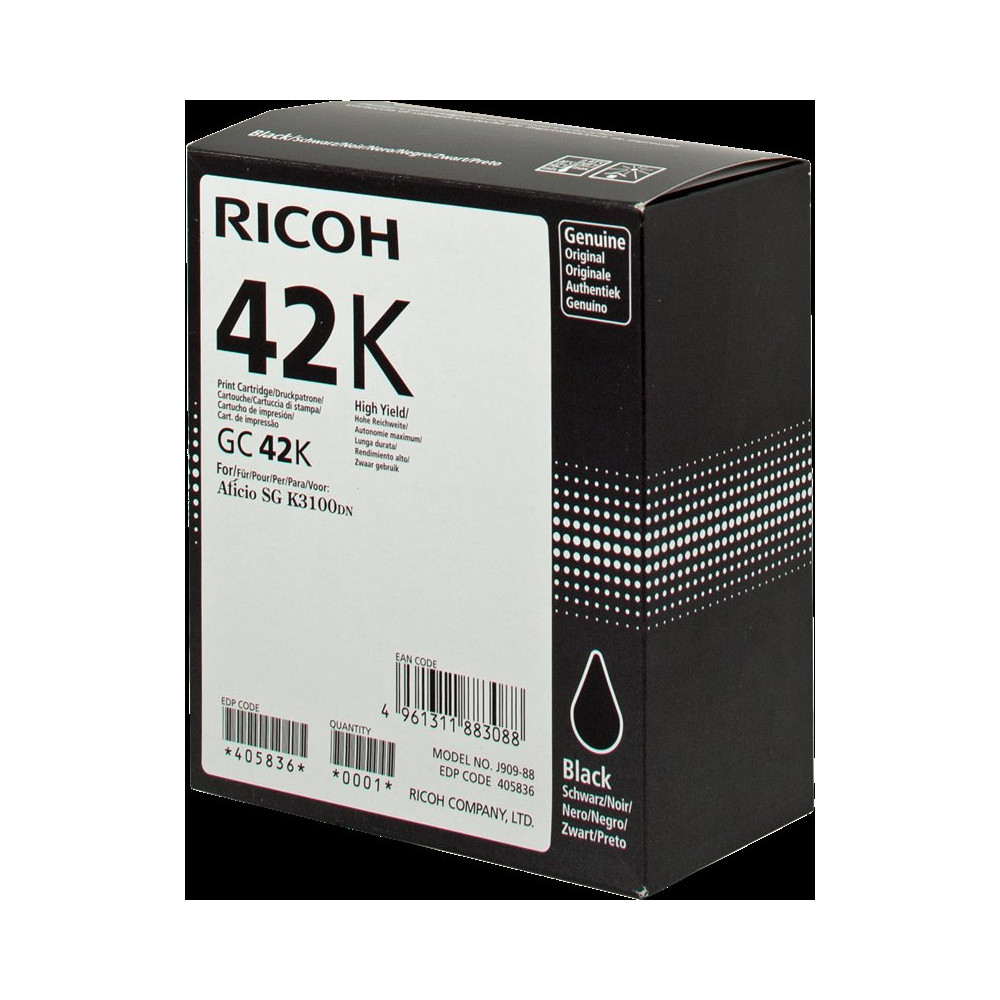 Ricoh cartuccia gelo GC 42 bk nero (405836)