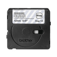 Brother Btag-135 Nastro Bianco su trasparente
