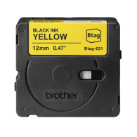 Brother Btag-631 Nastro Nero su giallo