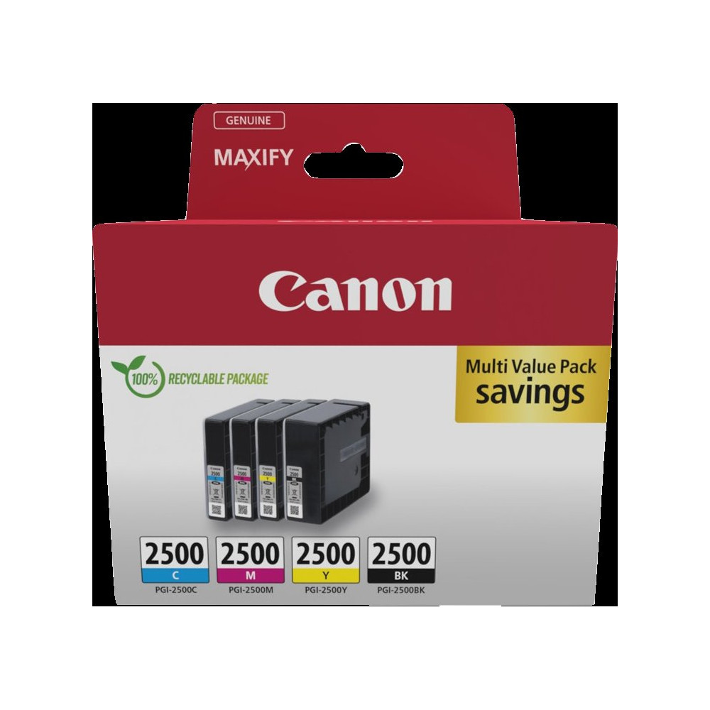 Canon PGI-2500 Multipack nero / ciano / magenta / giallo (9290B006)
