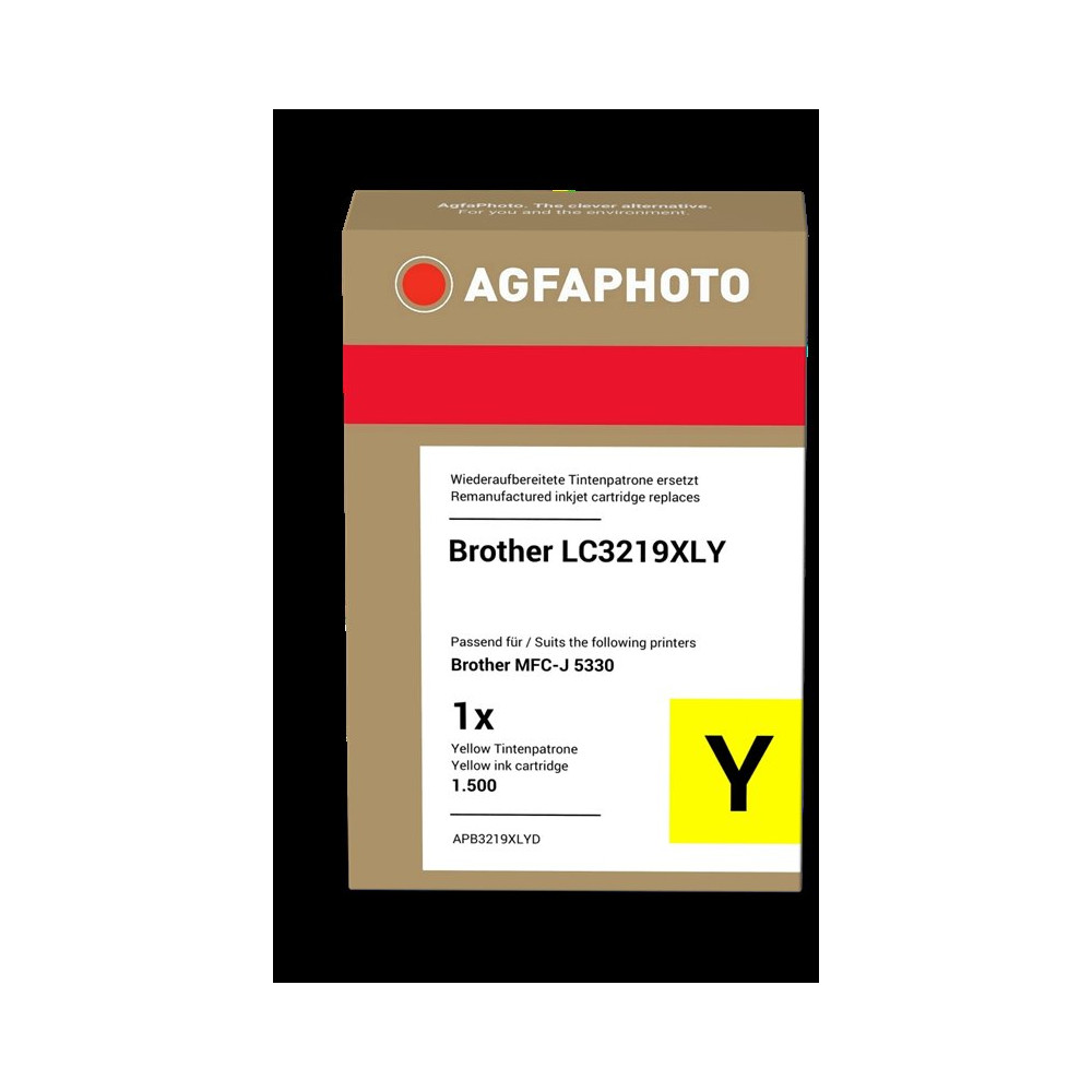 compatibile con Brother LC3219XLY giallo  Agfa Photo APB3219XLYD giallo Cartuccia d'inchiostro