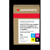 Agfa Photo CLI-551XLBK,C,M,Y Multipack nero / ciano / magenta / giallo