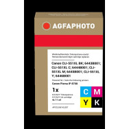 Agfa Photo CLI-551XLBK,C,M,Y Multipack nero / ciano / magenta / giallo