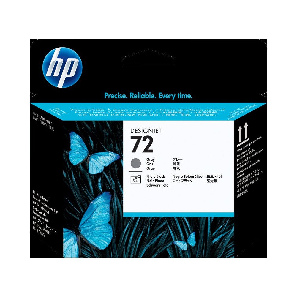 HP 72 Testina per stampa Grigio / Nero (Foto) (C9380A)