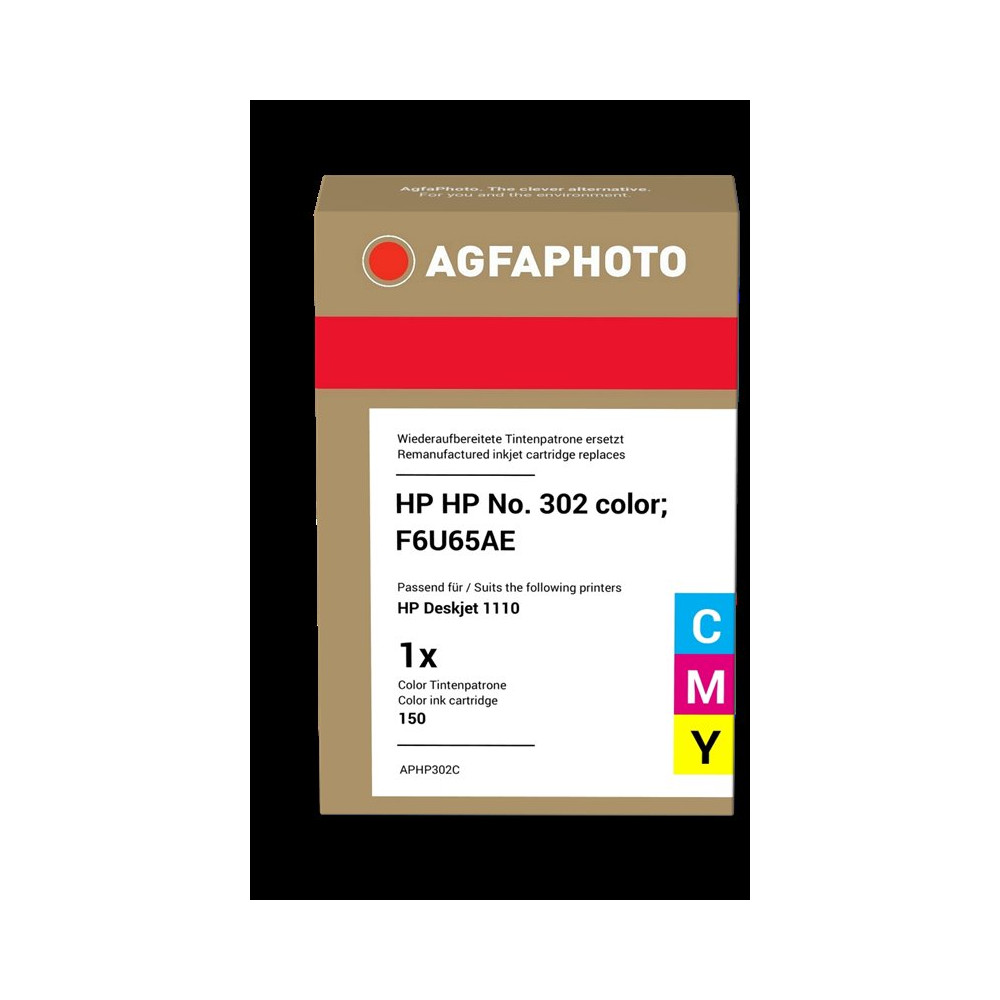 compatibile con HP 302 differenti colori  Agfa Photo APHP302C differenti colori Cartuccia d'inchiostro