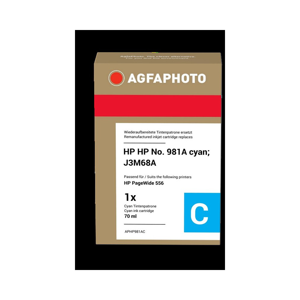 compatibile con HP 981A ciano  Agfa Photo APHP981AC ciano Cartuccia d'inchiostro