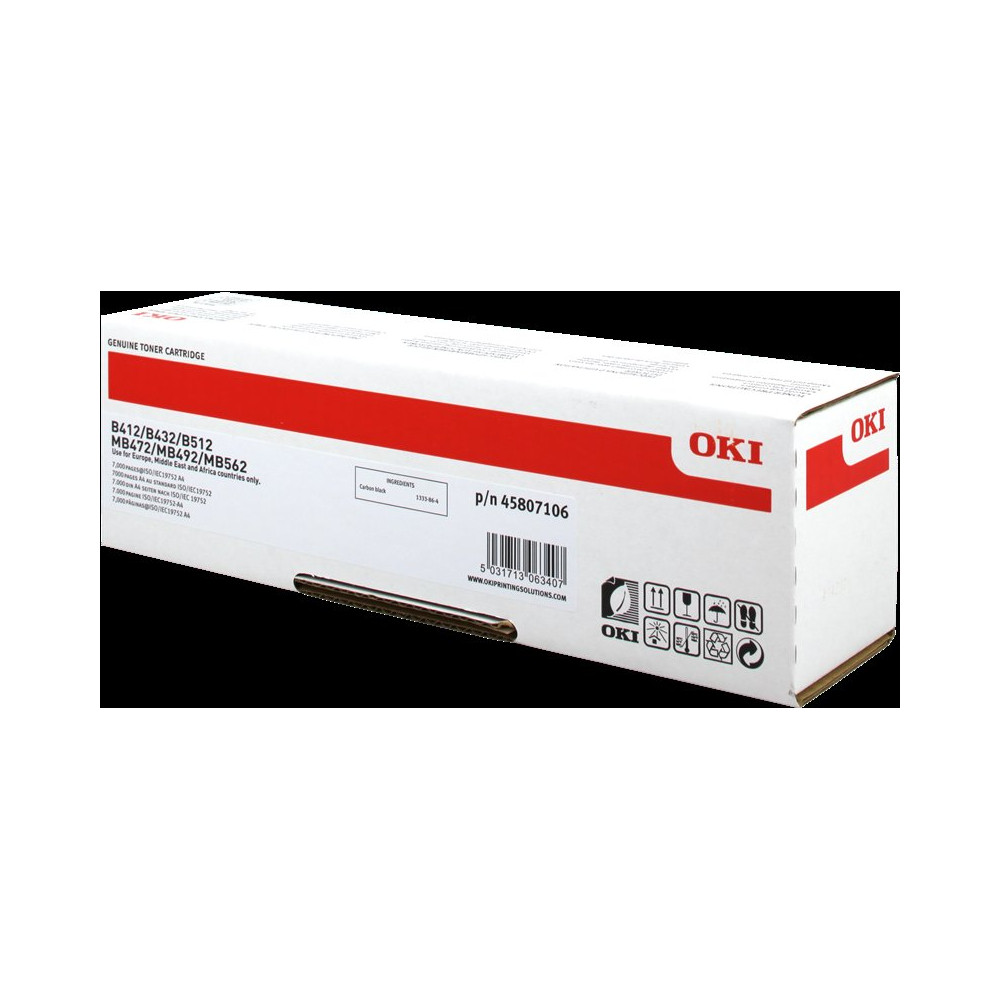 OKI 45807106 nero toner