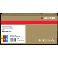 compatibile con HP 312A  Agfa Photo 312A-CF440AM Multipack ciano / magenta / giallo