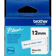 Brother Btag-233 Nastro Blu su bianco