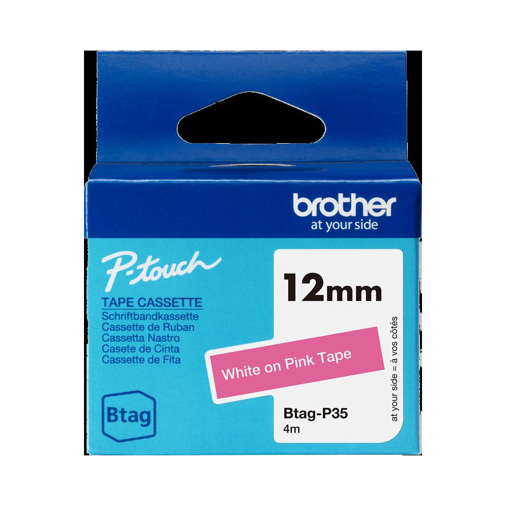 Brother Btag-P35 Nastro Bianco su rose