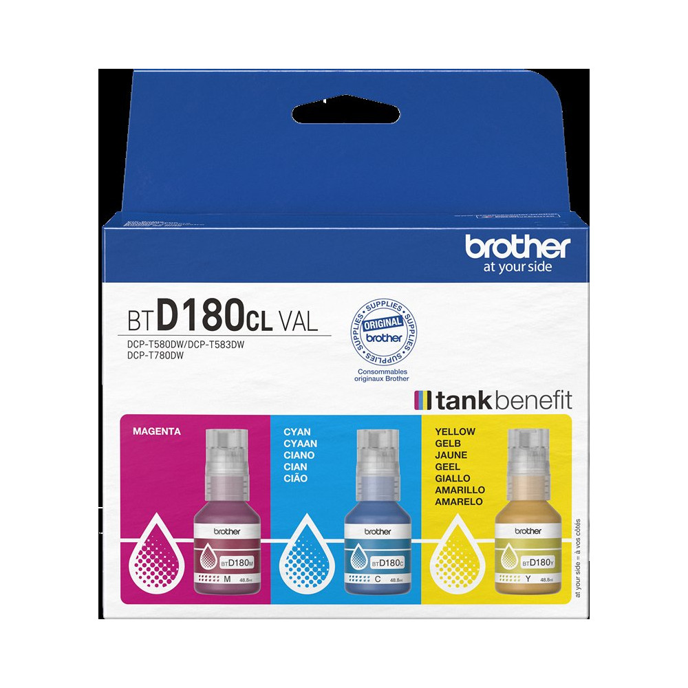 Brother BTD-180 Multipack ciano / magenta / giallo (BTD180CLVAL)