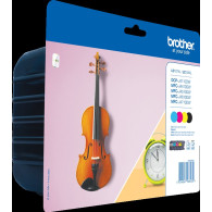 Brother LC-127XL+LC-125XL Multipack nero / ciano / magenta / giallo (LC127XLVALBPDR)