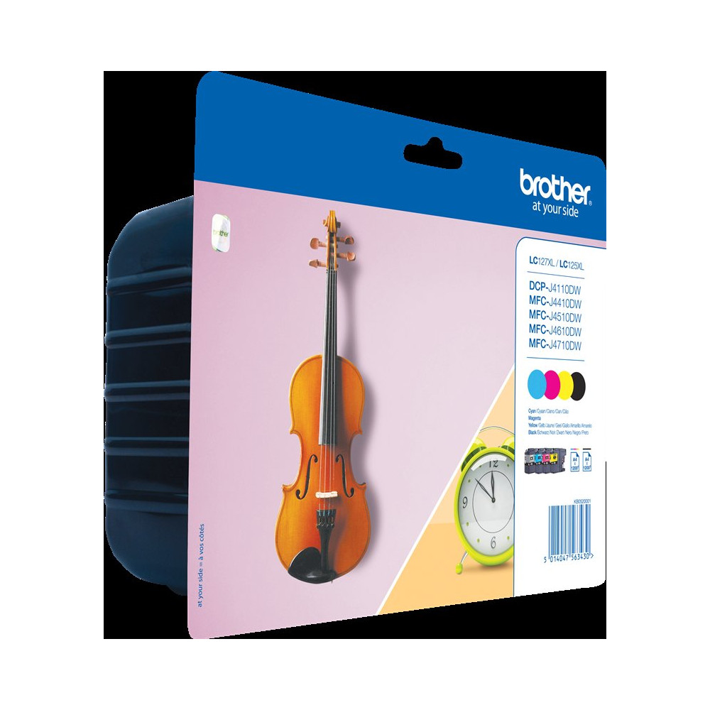 Brother LC-127XL+LC-125XL Multipack nero / ciano / magenta / giallo (LC127XLVALBPDR)