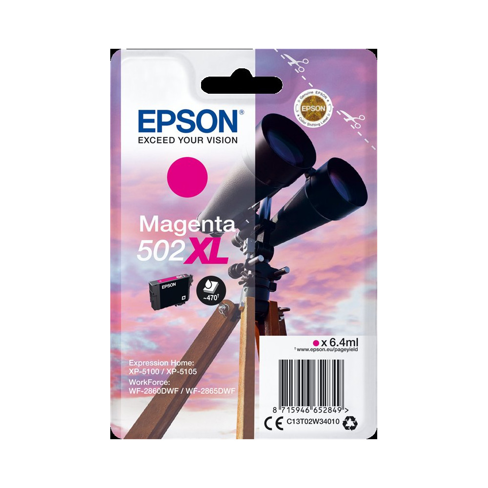 Epson 502XL magenta Cartuccia d'inchiostro (C13T02W34010)