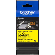 Brother HSe-611E Nastro Nero su giallo