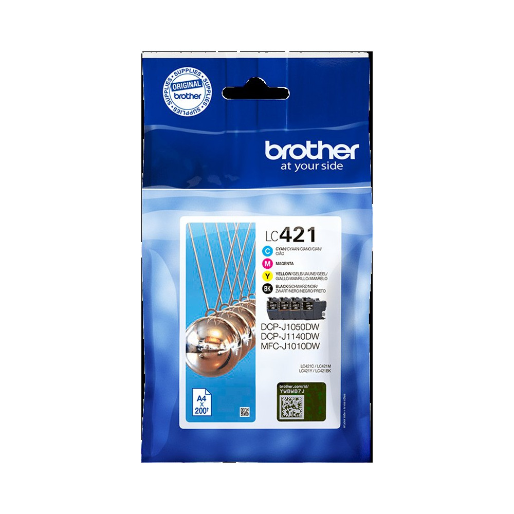 Brother LC-421 Multipack nero / ciano / magenta / giallo (LC421VAL)