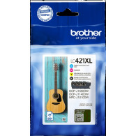 Brother LC-421XL Multipack nero / ciano / magenta / giallo (LC421XLVAL)