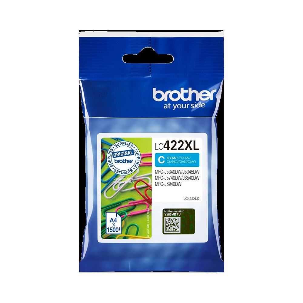Brother LC422XLC ciano Cartuccia d'inchiostro