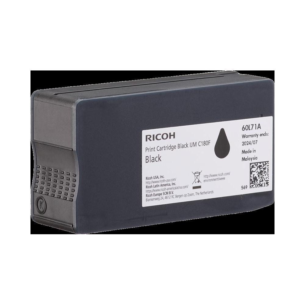 Ricoh IJM C180F nero Cartuccia d'inchiostro (408517)