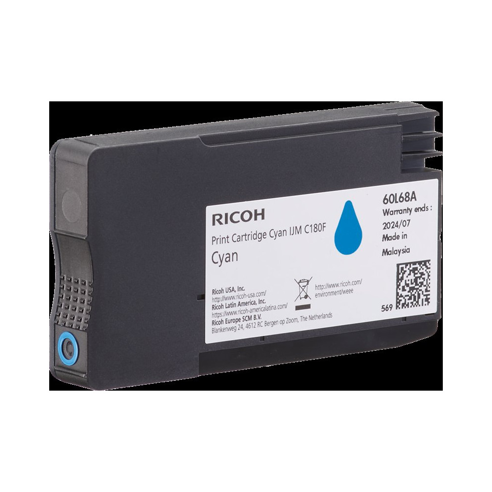 Ricoh IJM C180F ciano Cartuccia d'inchiostro (408518)