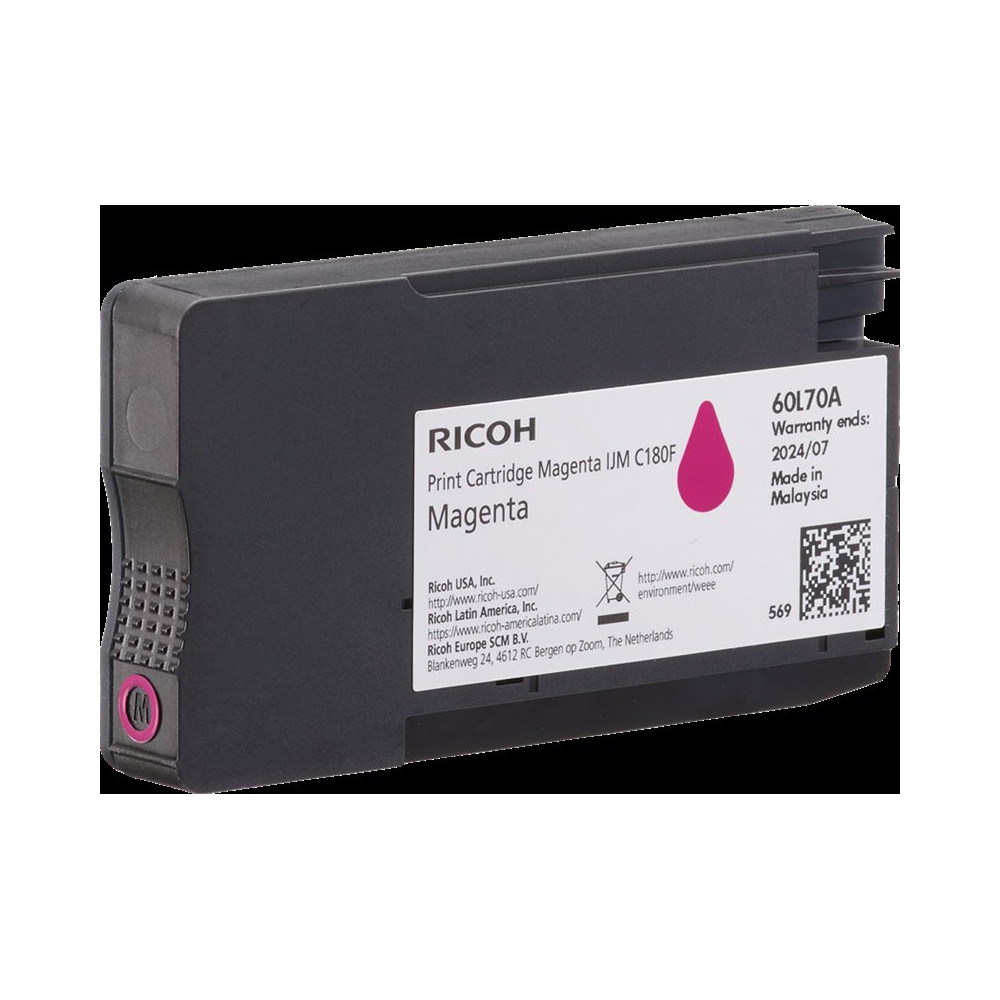 Ricoh IJM C180F magenta Cartuccia d'inchiostro (408519)