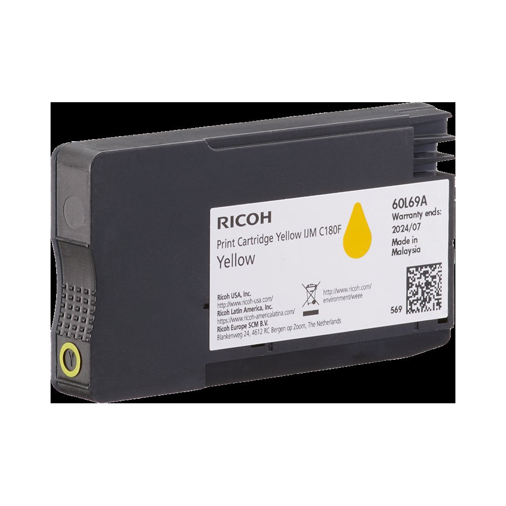 Ricoh IJM C180F giallo Cartuccia d'inchiostro (408520)