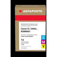 compatibile con Canon CL-546XL differenti colori (8288B001)  Agfa Photo APCCL546CXL differenti colori Cartuccia d'inchiostro
