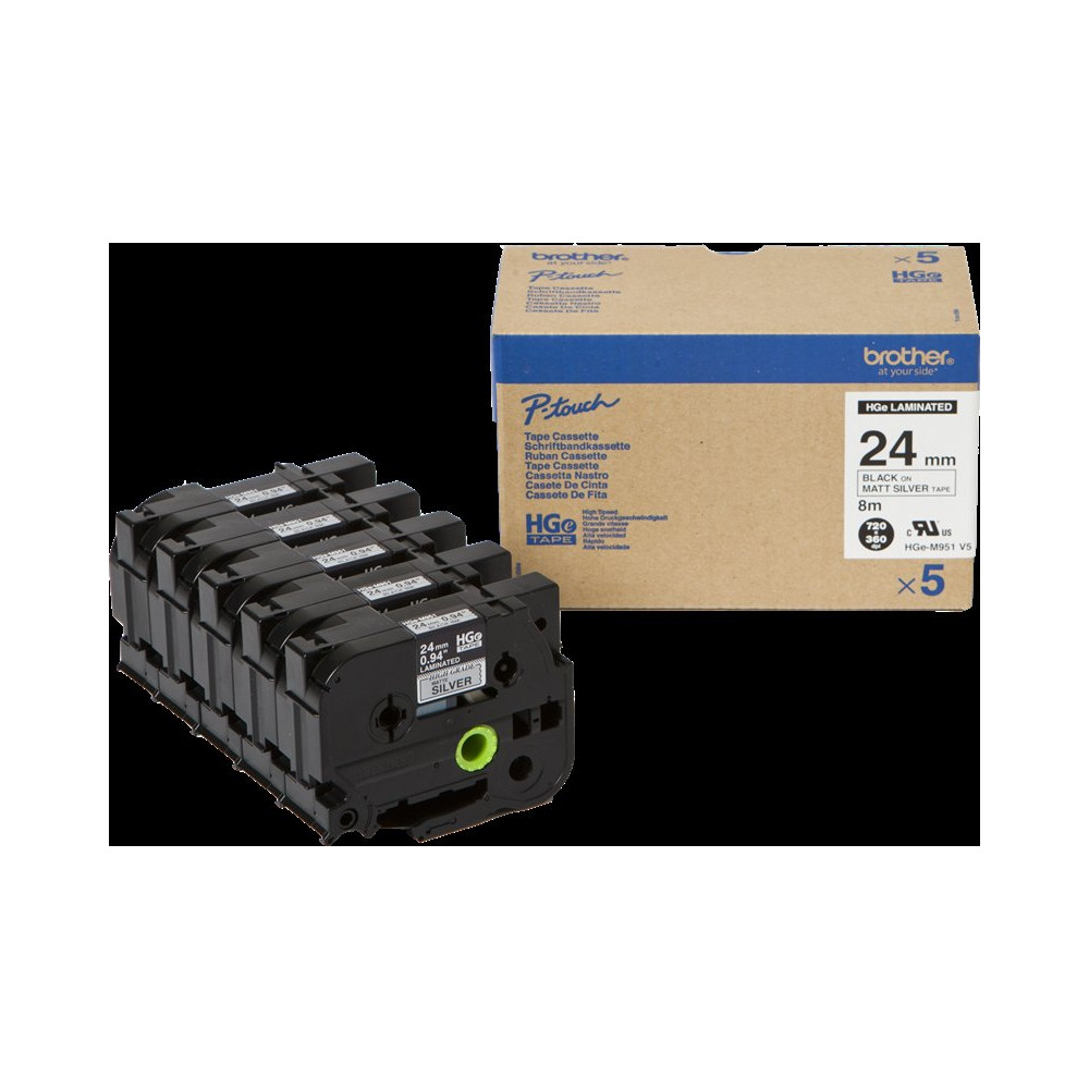 Brother HGe-M951V5 Nastro Nero su argento