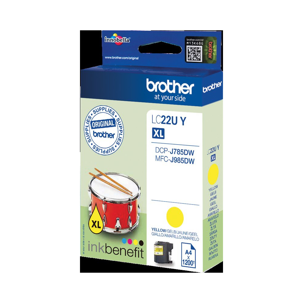 Brother LC22UY giallo Cartuccia d'inchiostro