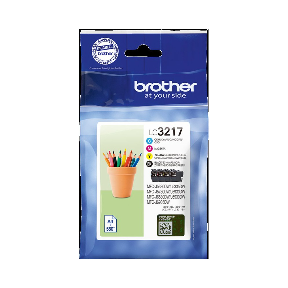 Brother LC-3217 Multipack nero / ciano / magenta / giallo (LC3217VALDR)