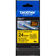 Brother TZe-SL651 Nastro Nero su giallo
