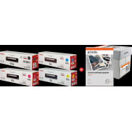 Canon 731 MCVP nero / ciano / magenta / giallo Value Pack (+ Prindo Universal Papier 2500 Blatt)