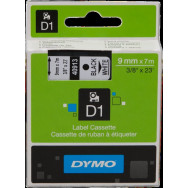 DYMO 40913 Nastro standard D1 autoadesivo Nastro Nero su bianco